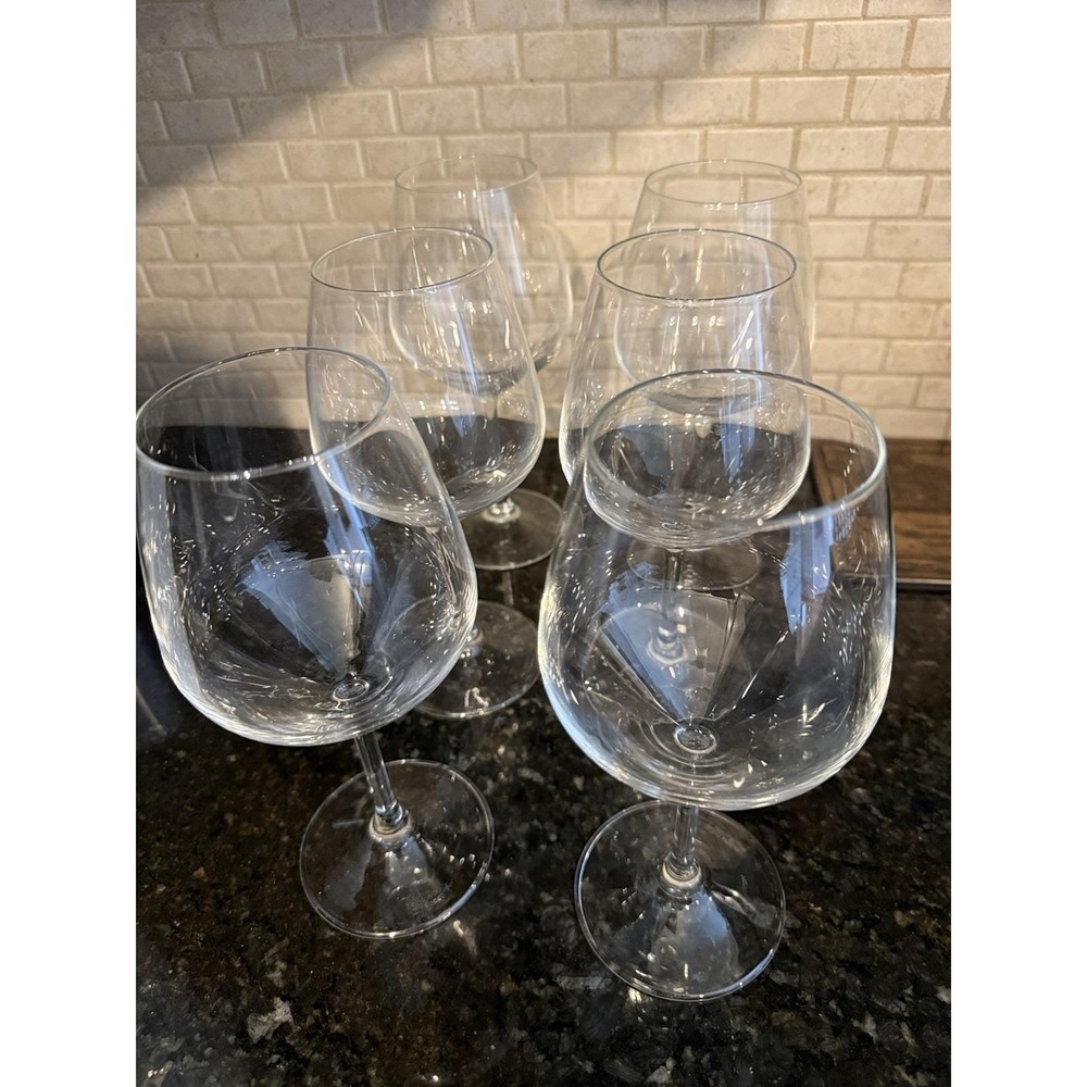 Vintage bormioli rocco  wine glasses Set Of 6 Made In Italy